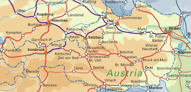 Austria Rail Map