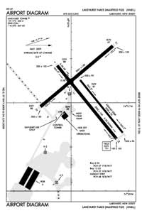 Lakehurst Maxfield Field Airport (NEL) Diagram