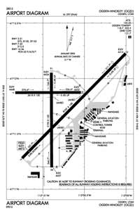Ogden-Hinckley Airport (OGD) Diagram