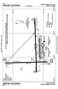 Pueblo Meml Airport (PUB) Diagram