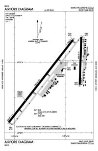 Idaho Falls Regional Airport (IDA) Diagram