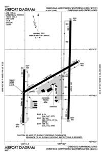 Southern Illinois Airport (MDH) Diagram