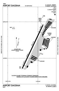 San Gabriel Valley Airport (EMT) Diagram