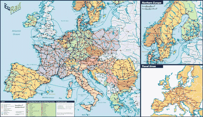 Austria Rail Map