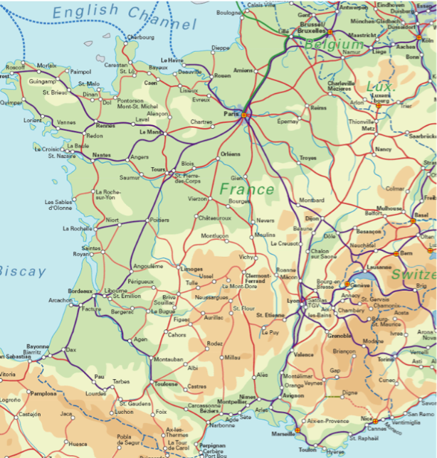 France Rail Map