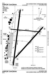 San Angelo Regional/Mathis Field Airport (SJT) Diagram