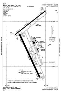 Lake Charles Regional Airport (LCH) Diagram