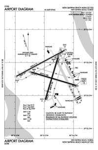 New Smyrna Beach Municipal Airport (KEVB) Diagram