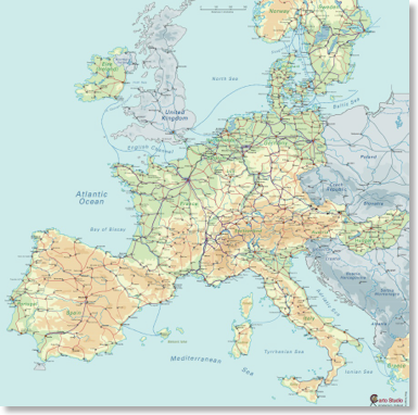 Searchable European Rail Map
