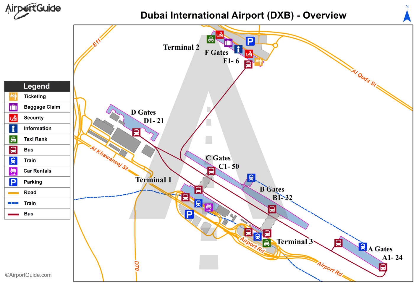 Dubai International Airport Map Dubai International Airport 3D Model